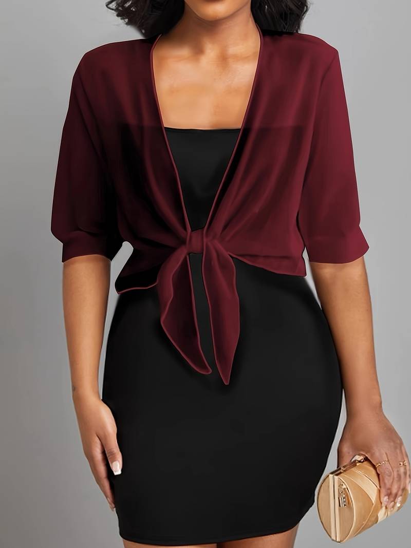 Olivia – blouse with open front for spring