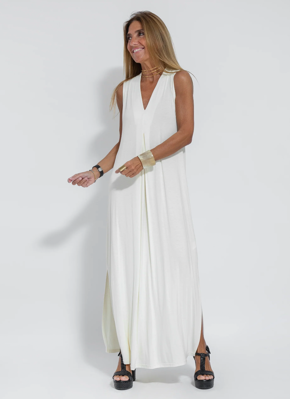 AYANIA - Long dress and vest