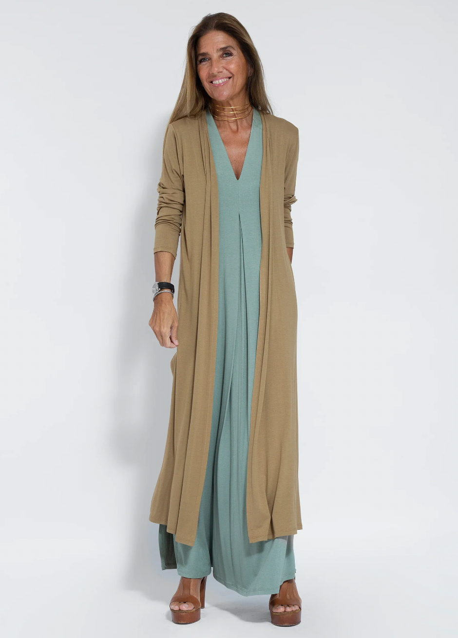 AYANIA - Long dress and vest