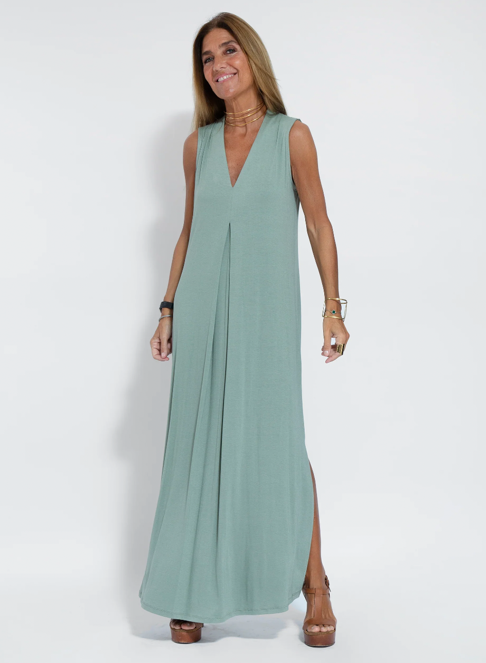 AYANIA - Long dress and vest
