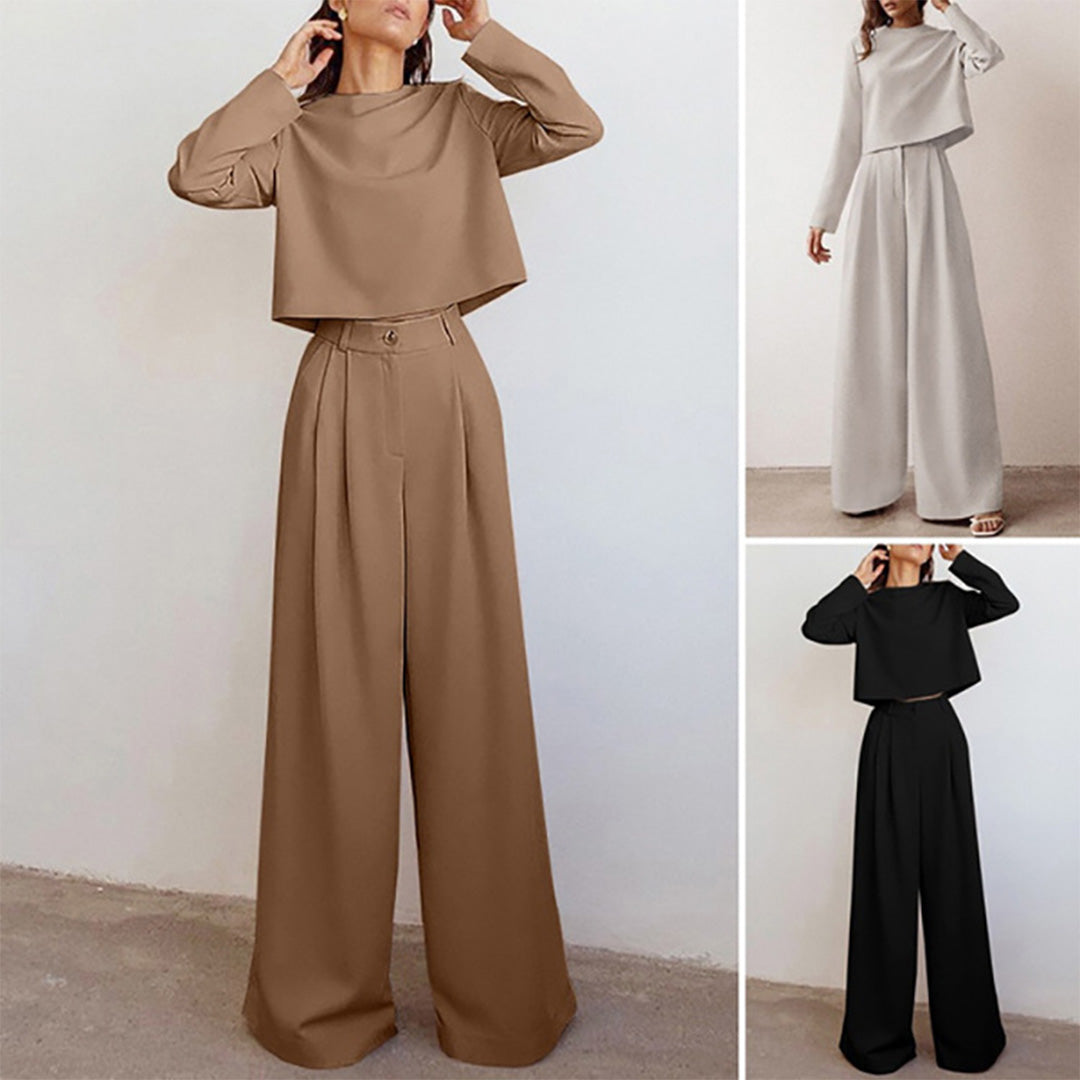 Trendy Two-Piece Palazzo Set - Amara