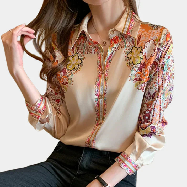 Sofia | Women's elegant long sleeve - blouse
