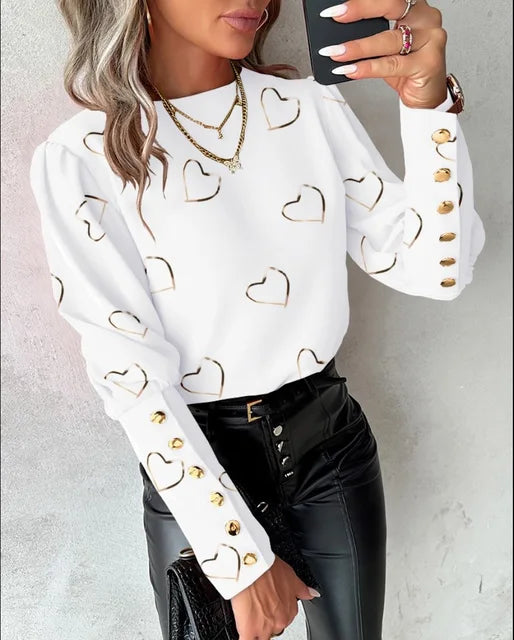 Sanja | Button Closure Blouse - Classic Women's Shirt