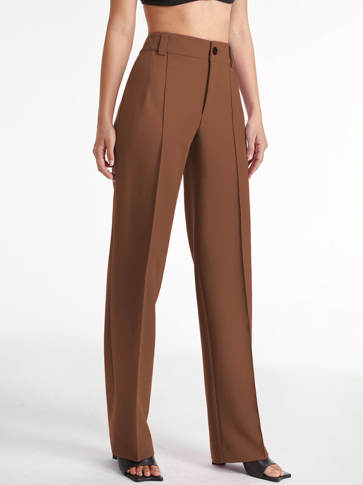 Greta - High waist pleated trousers