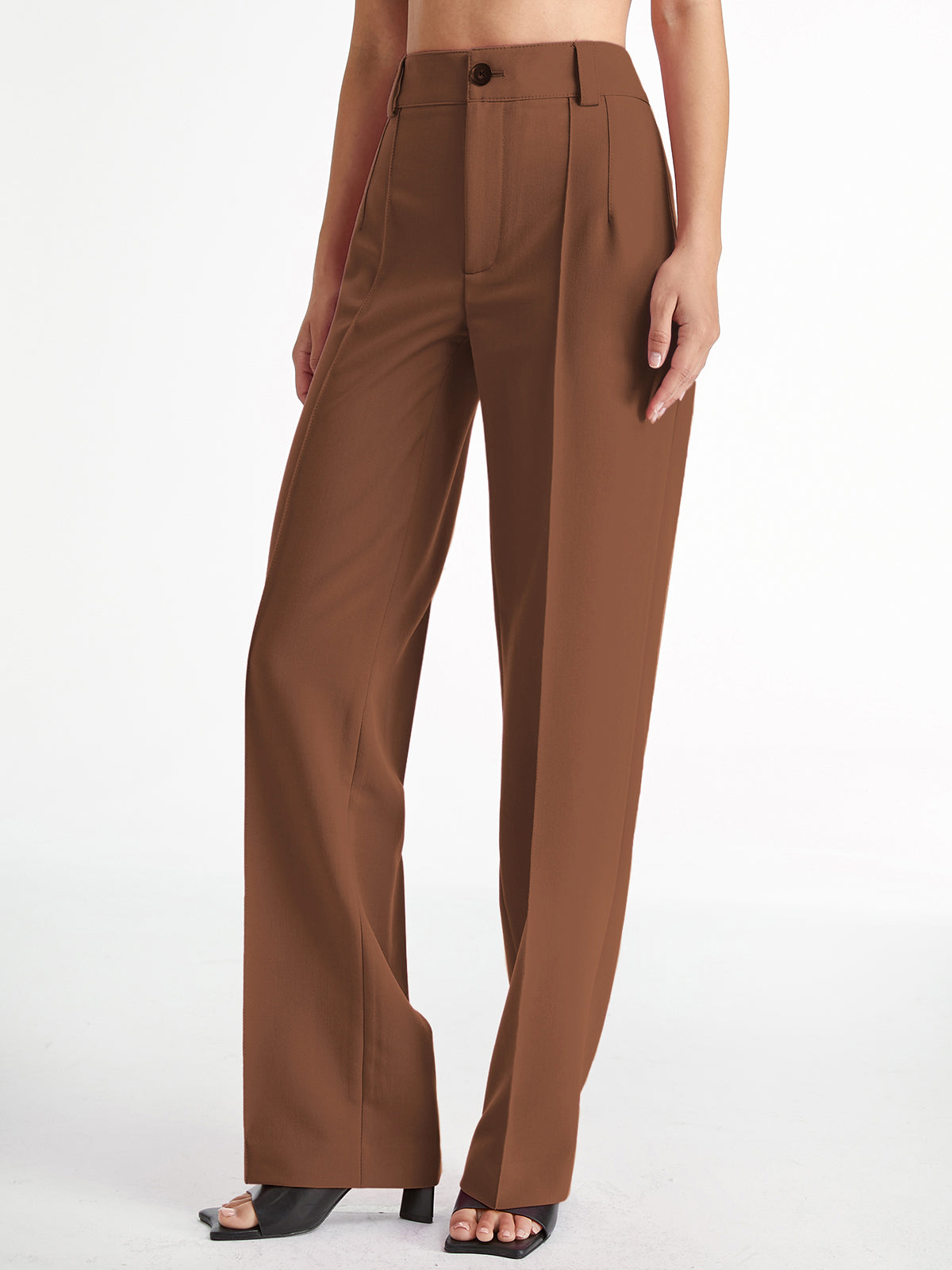 Greta - High waist pleated trousers