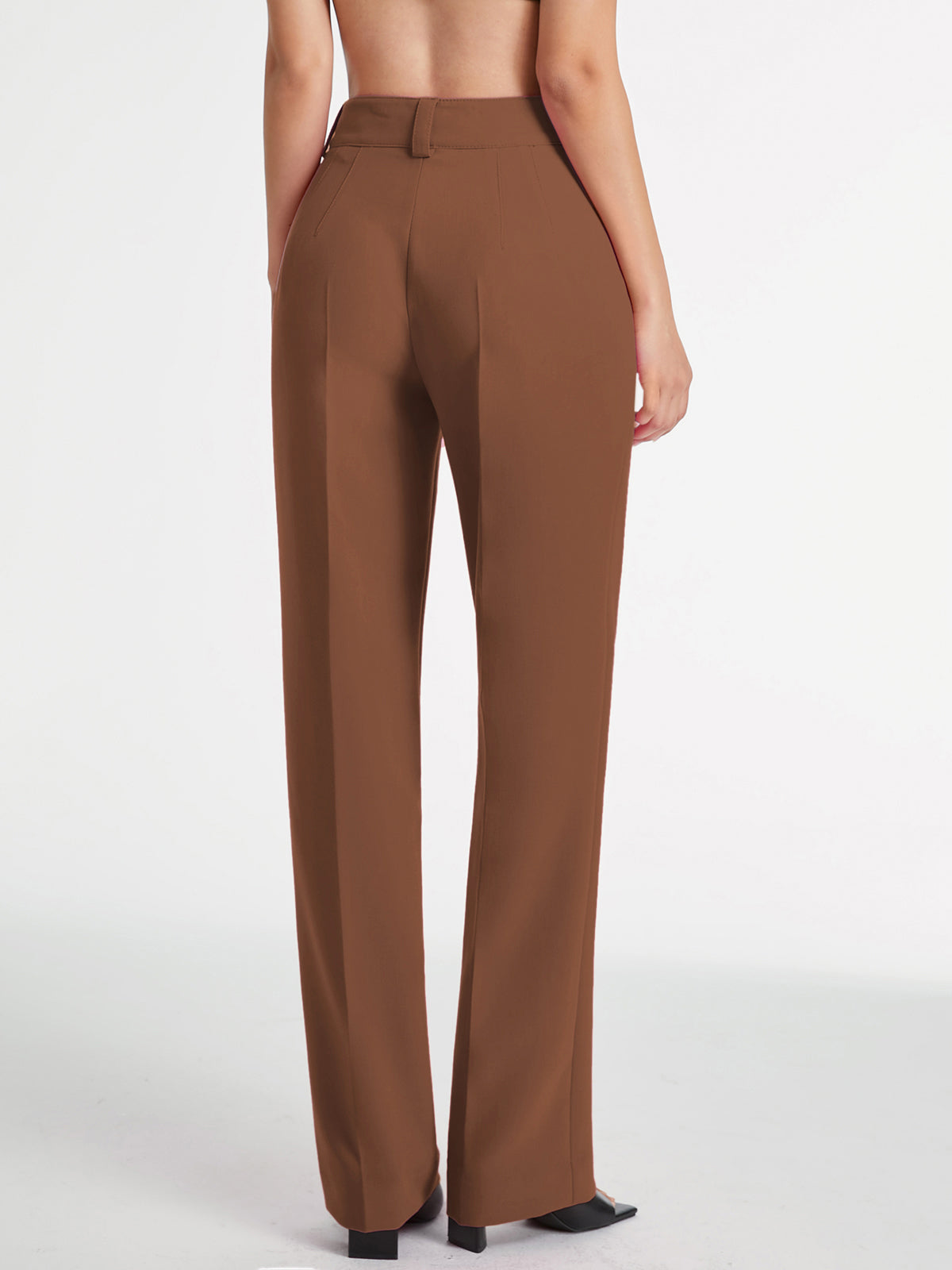 Greta - High waist pleated trousers