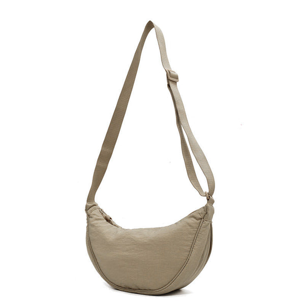 Spacious Nylon Shoulder Bag for Women