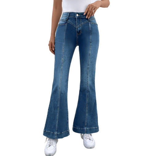 Athena - Stylish denim flared jeans