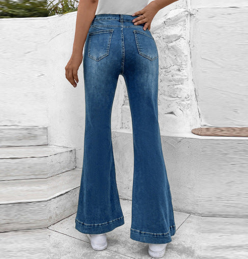 Athena - Stylish denim flared jeans