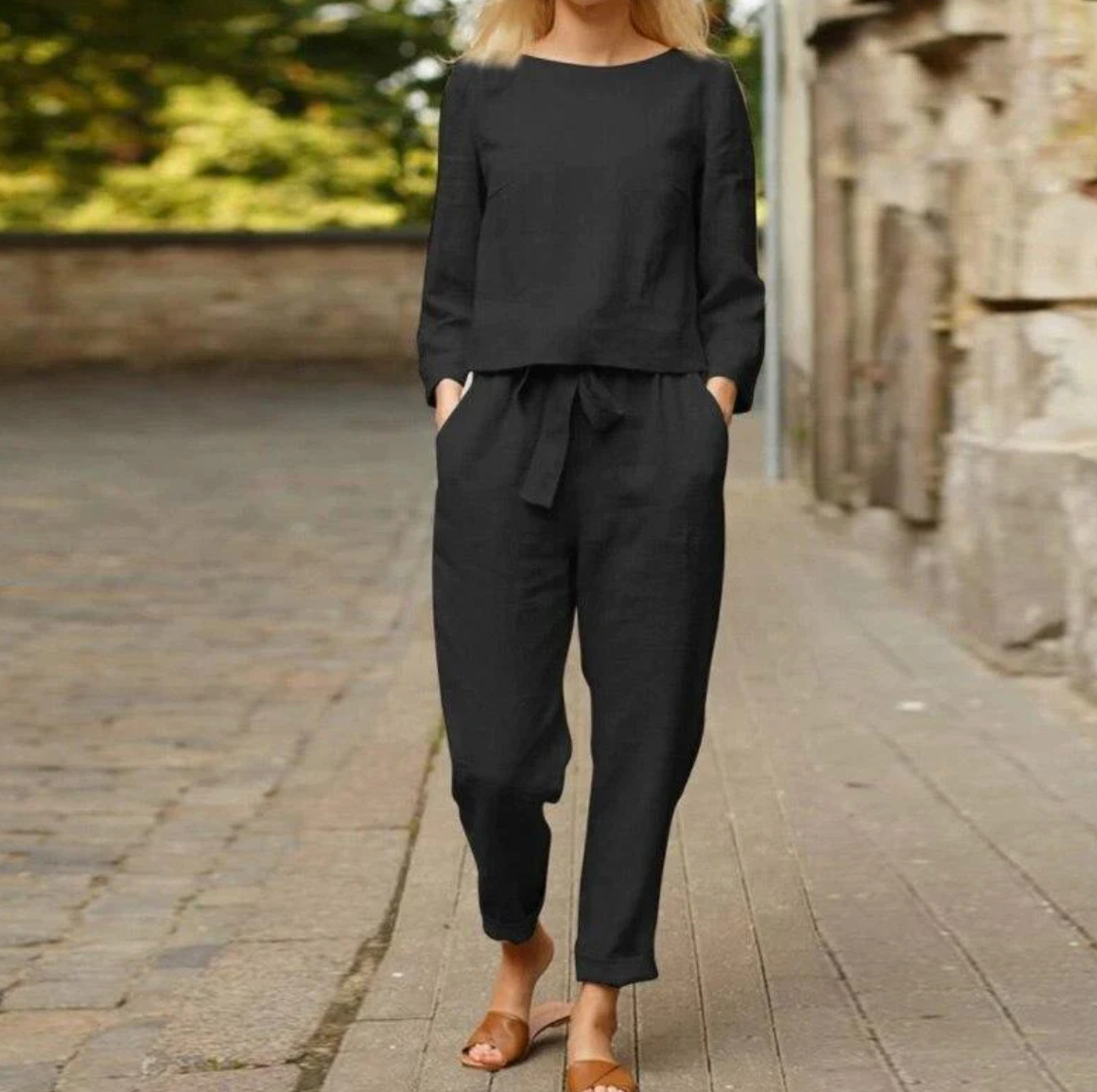 Lenora | Spring and Summer Linen Set