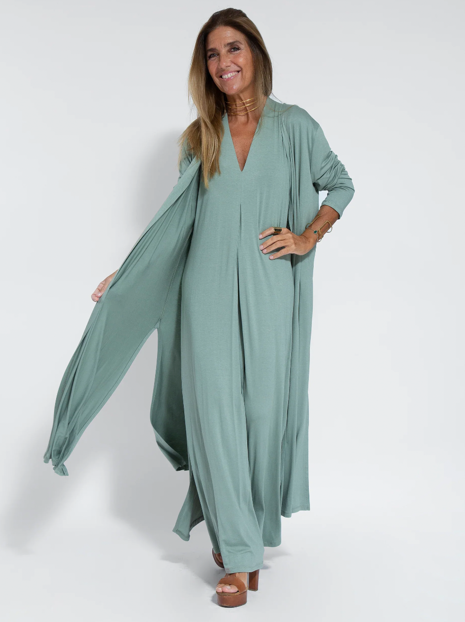 Figurative Dress with Vest – Valentina
