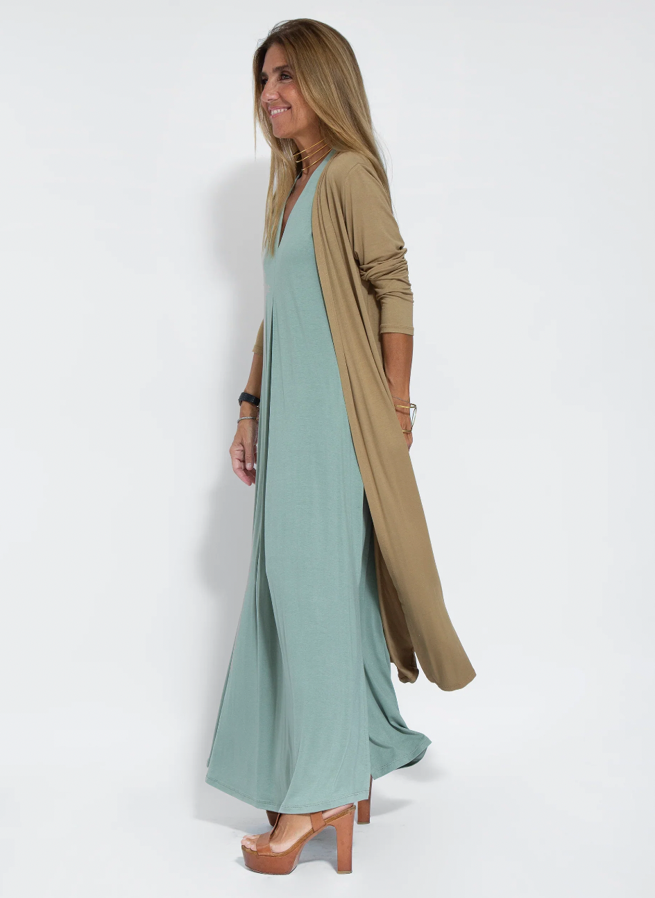 Figurative Dress with Vest – Valentina