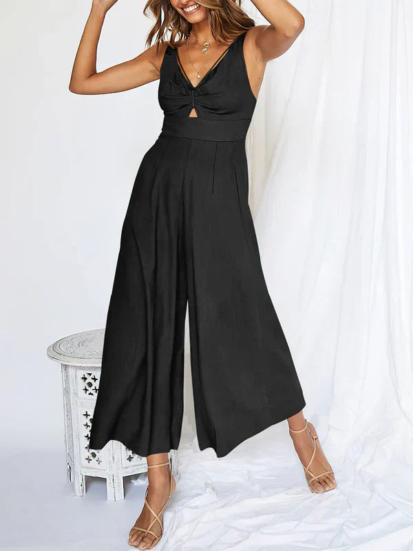 Corinne - V-neck and neckline jumpsuits