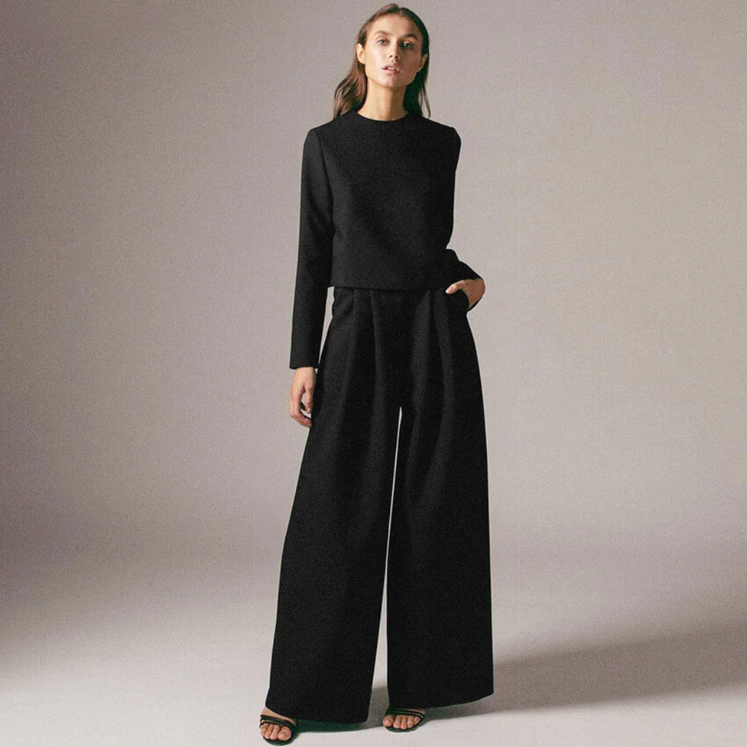 Trendy Two-Piece Palazzo Set - Amara