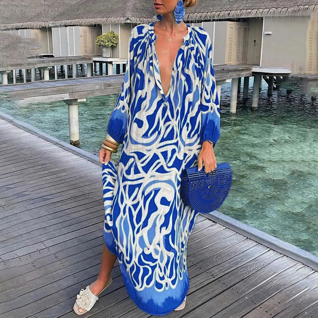 Boho Maxi Dress: Breezy Summer Dress in Bohemian-Chic Style