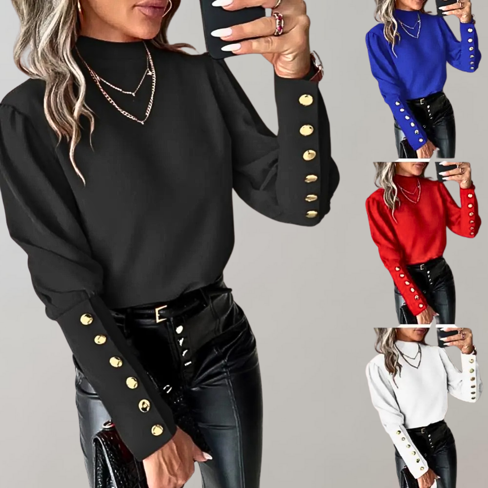 Beatrice | Women's button shirt - long sleeve blouse