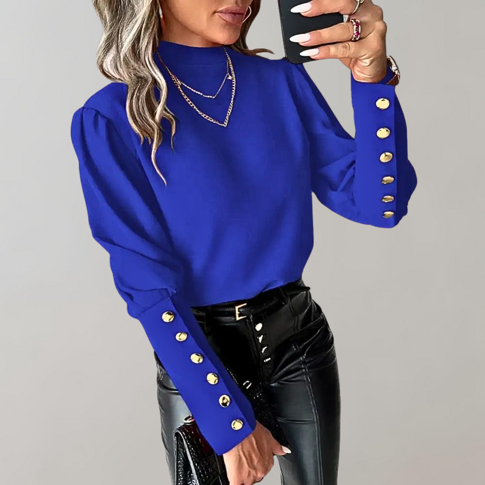 Beatrice | Women's button shirt - long sleeve blouse