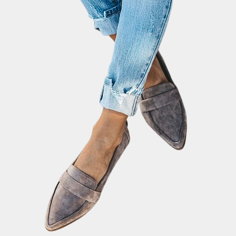 Women's Suede-Look Slip-On Loafers Effortless Elegance for Everyday Comfort
