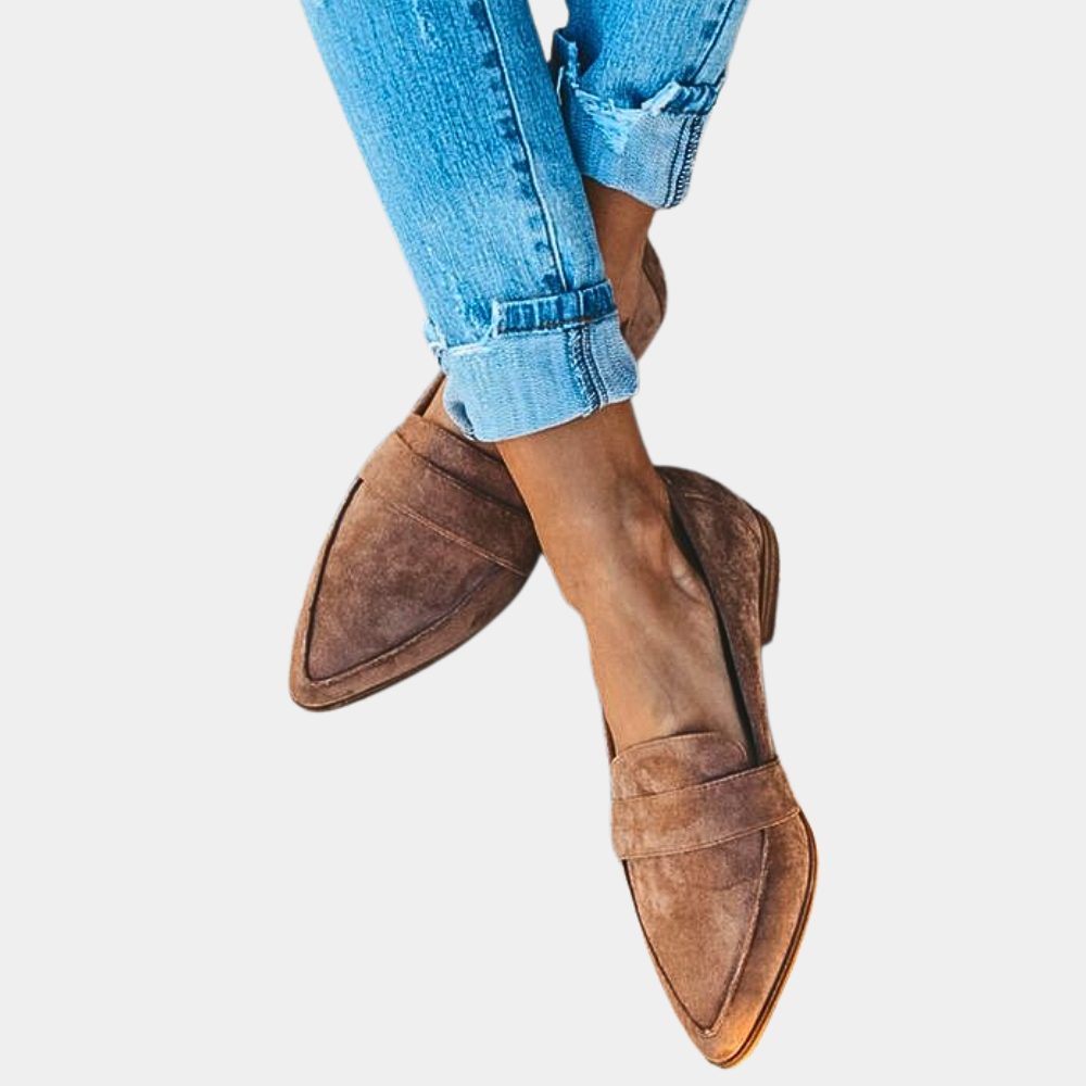 Women's Suede-Look Slip-On Loafers Effortless Elegance for Everyday Comfort
