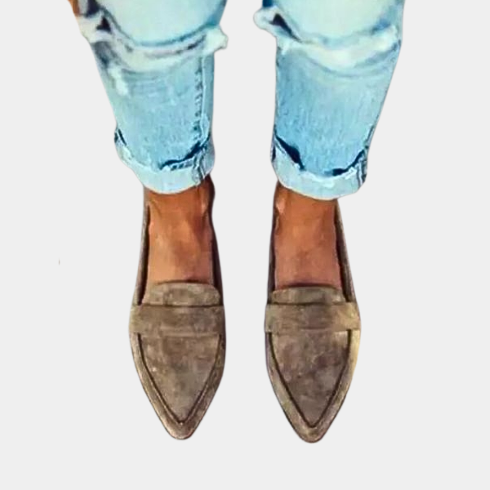 Women's Suede-Look Slip-On Loafers Effortless Elegance for Everyday Comfort