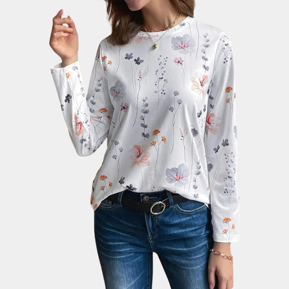 Bojana | Floral Print Blouse - Casual Women's Style