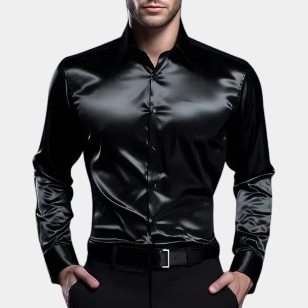 Della - satin business shirt for men