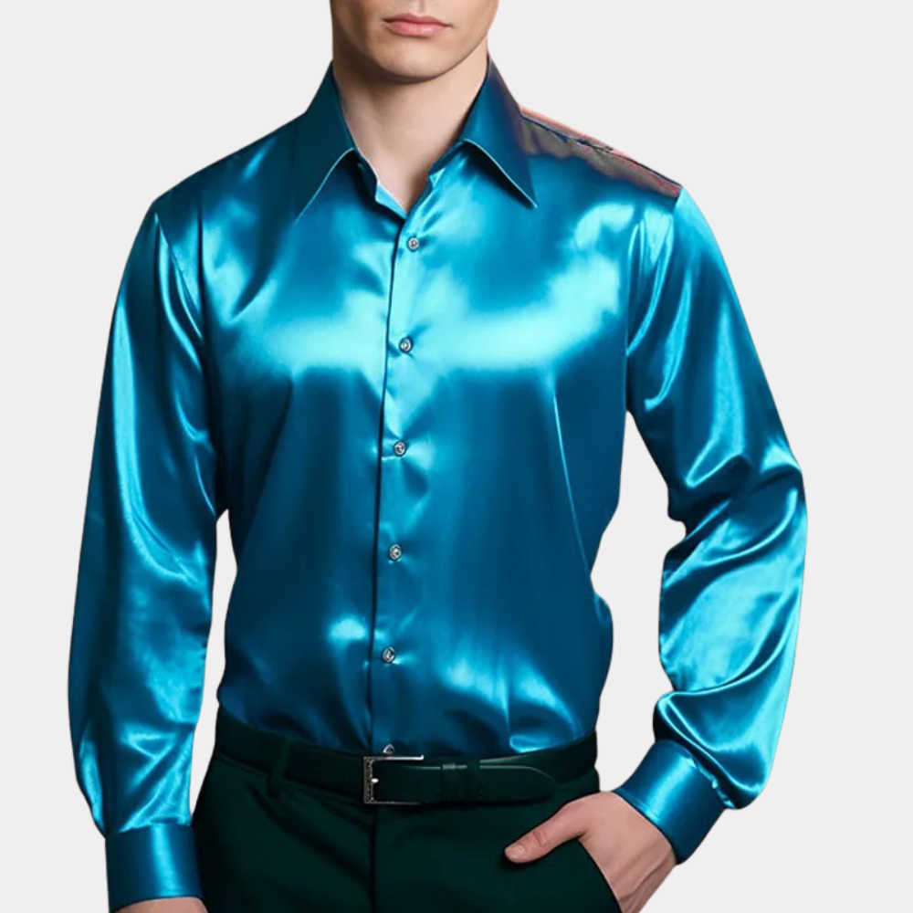 Della - satin business shirt for men
