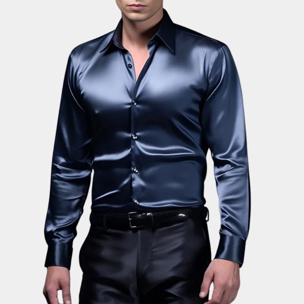 Della - satin business shirt for men