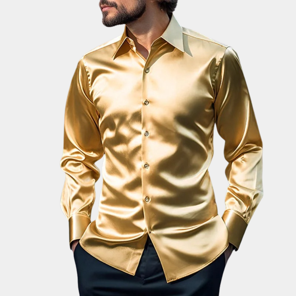 Della - satin business shirt for men
