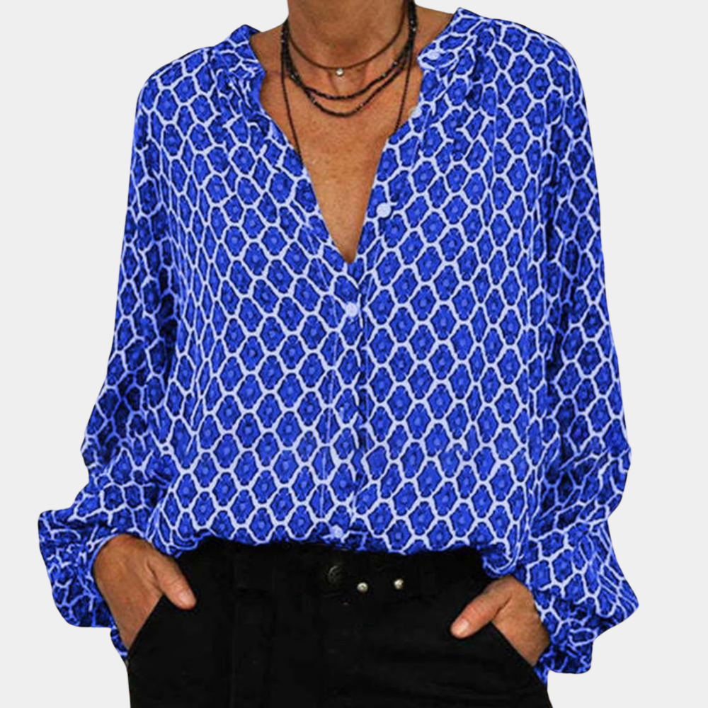 Luna | Women's elegant V-neck - blouse