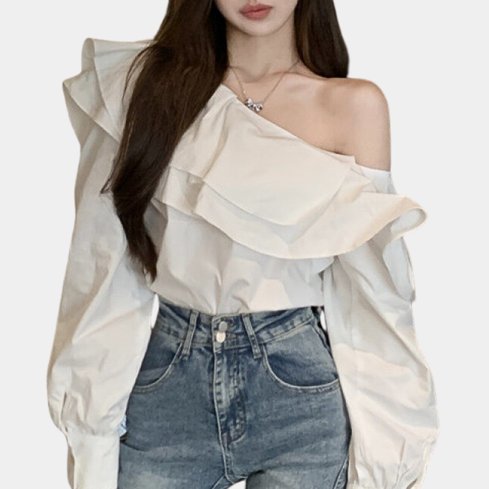 Savini | Off-Shoulder Blouse for Women - Sophisticated & Chic