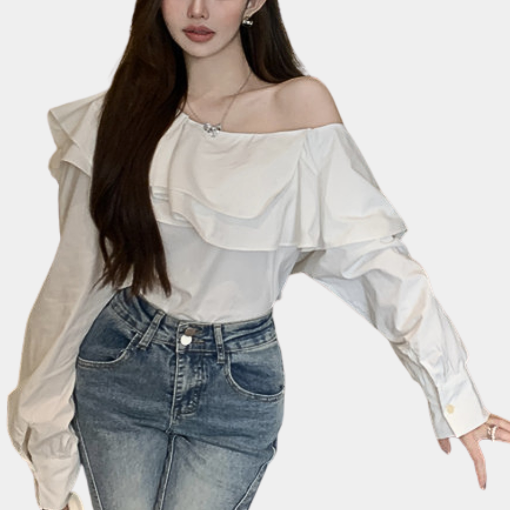 Savini | Off-Shoulder Blouse for Women - Sophisticated & Chic