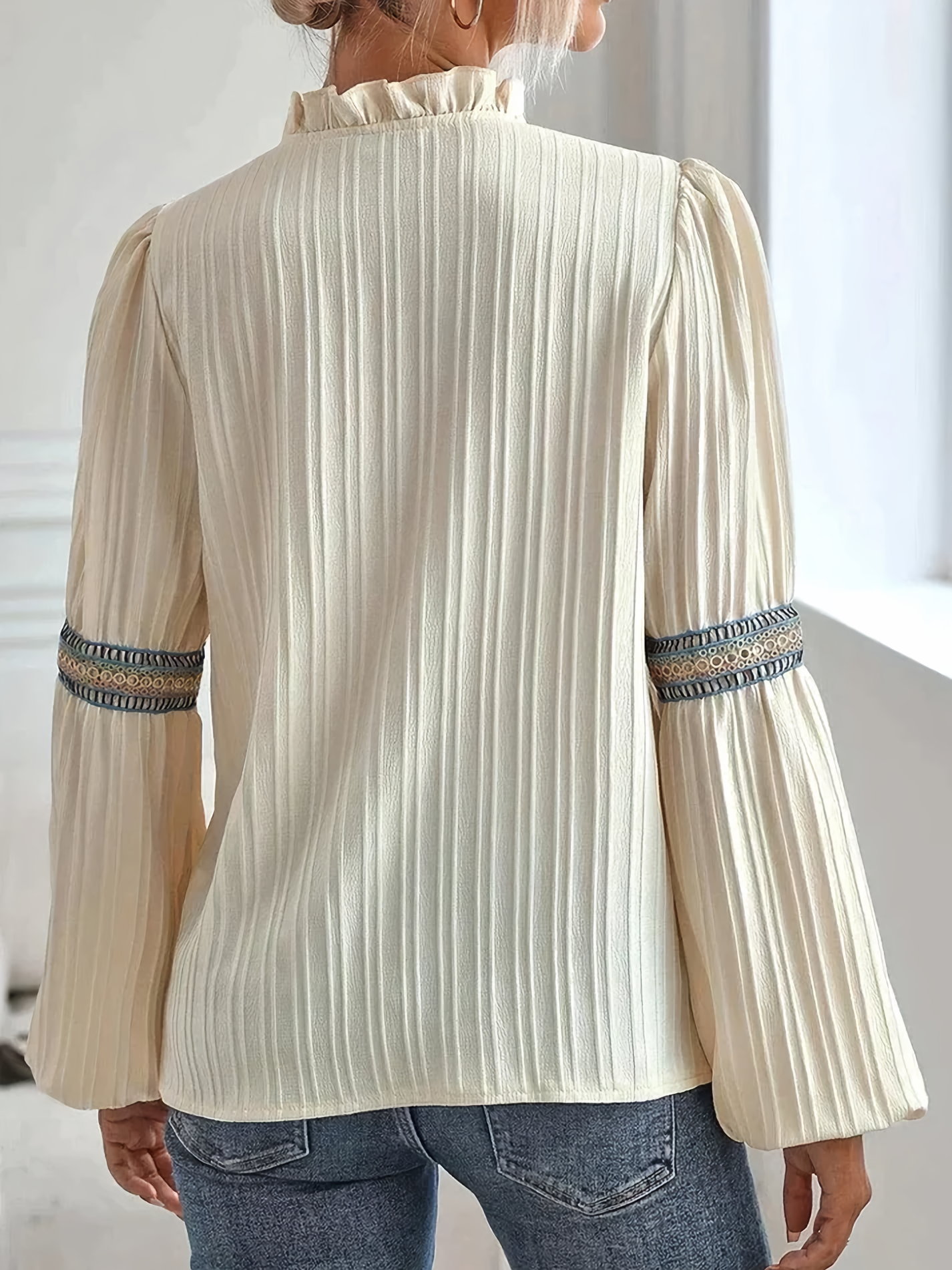 Francesca | Women's kanten lace - stylish blouse