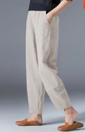 Marlele - Fashion Women Cotton Hemp Bloomers Pants
