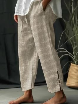 Mona - Classic striped trousers