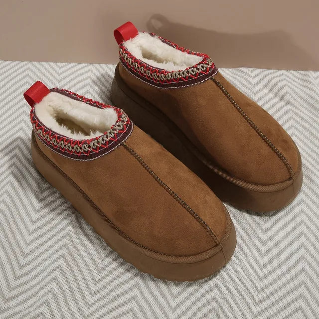 Viola - Flat shoes made of fur