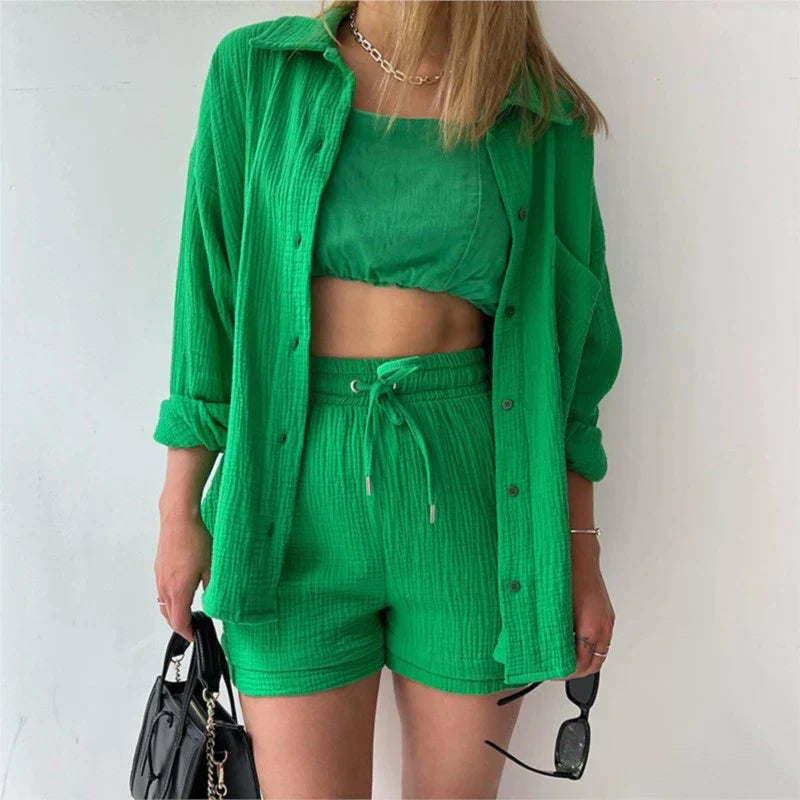 Madelyn - Two-piece set with pleated curtain