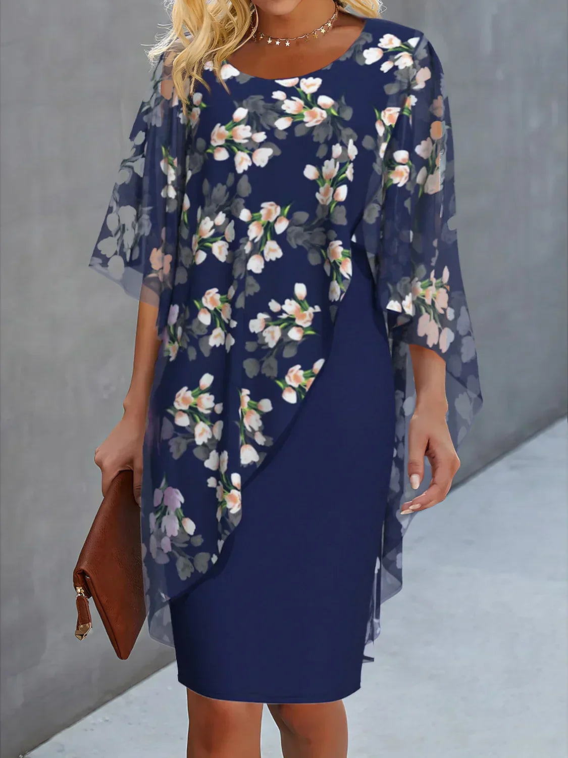 Lyanna - Floral Chiffon Women's Dress
