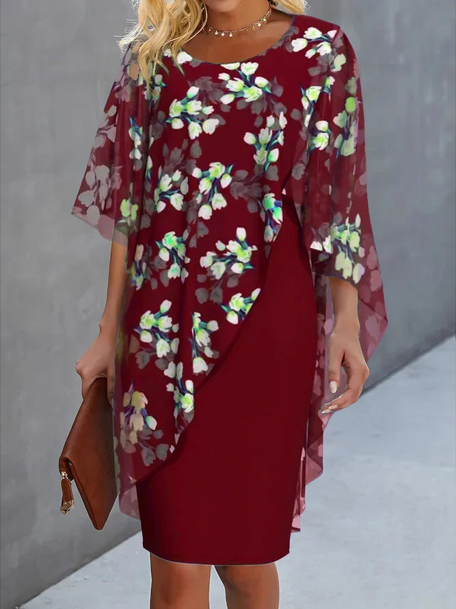 Lyanna - Floral Chiffon Women's Dress