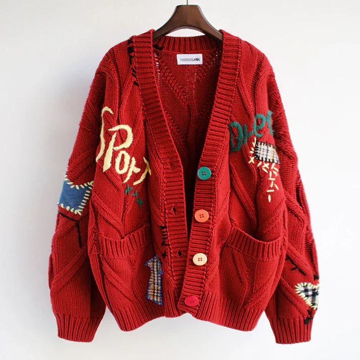 Ella - vest with patchwork accents