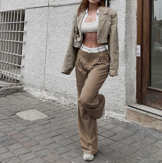 Diana - Fashion High Waist Straight Pants
