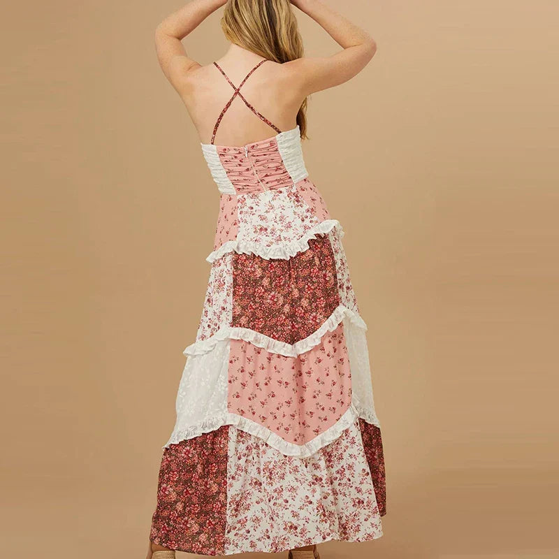 Shirley | Pleated Floral Dress