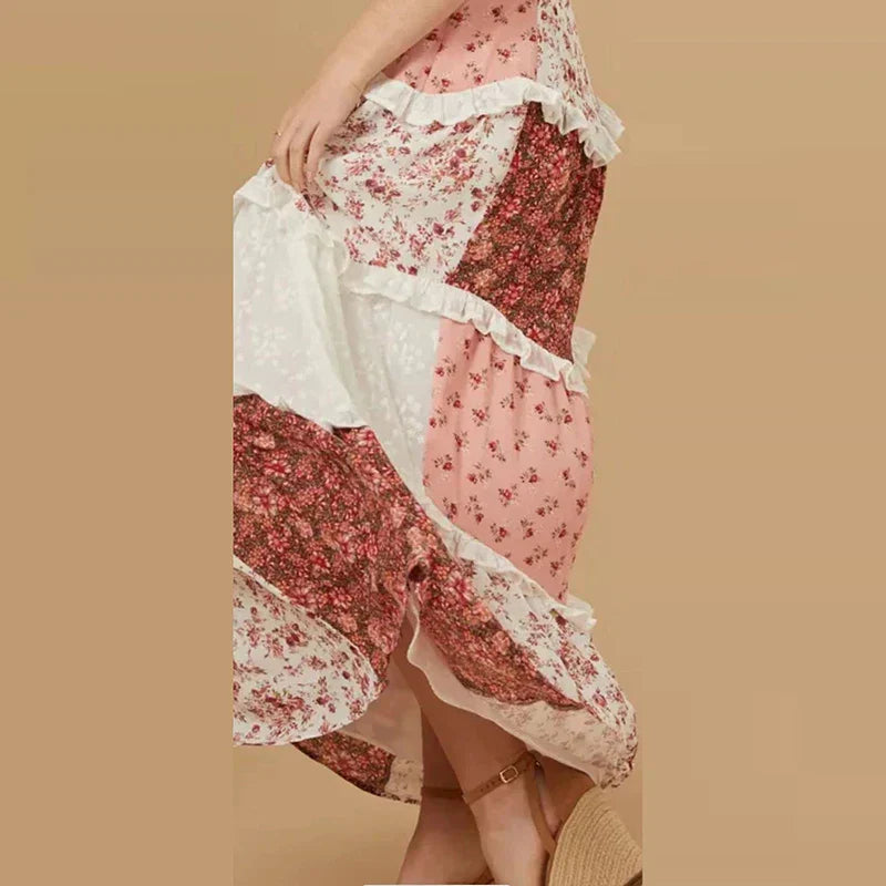 Shirley | Pleated Floral Dress