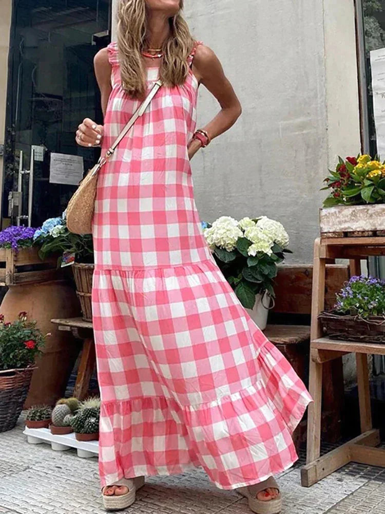 Sofi - Pink summer boho dress