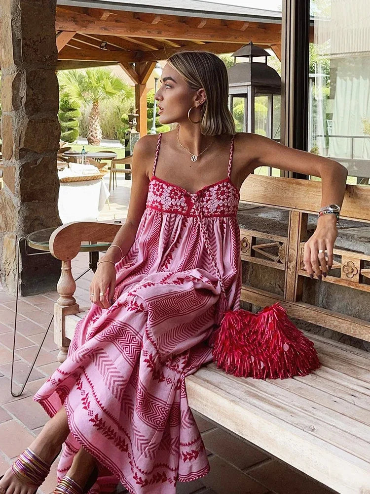 Boho-Chic Corset Dress: Elegance for Spring & Summer