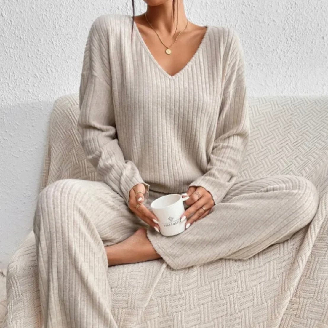 Kelly - Ribbed Cup Two-Piece Set