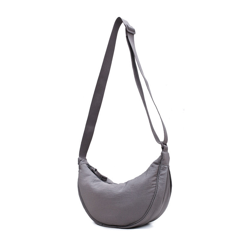Spacious Nylon Shoulder Bag for Women