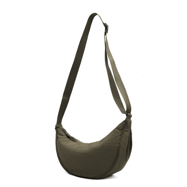 Spacious Nylon Shoulder Bag for Women