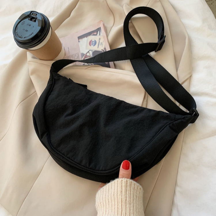 Spacious Nylon Shoulder Bag for Women