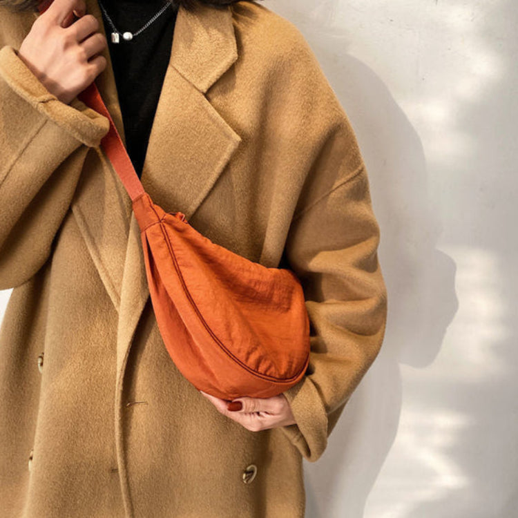 Spacious Nylon Shoulder Bag for Women